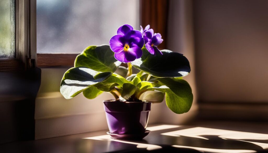 African violet light requirements