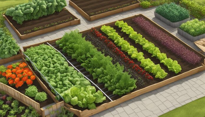 Sketch your vegetable garden to plan crop rotation.