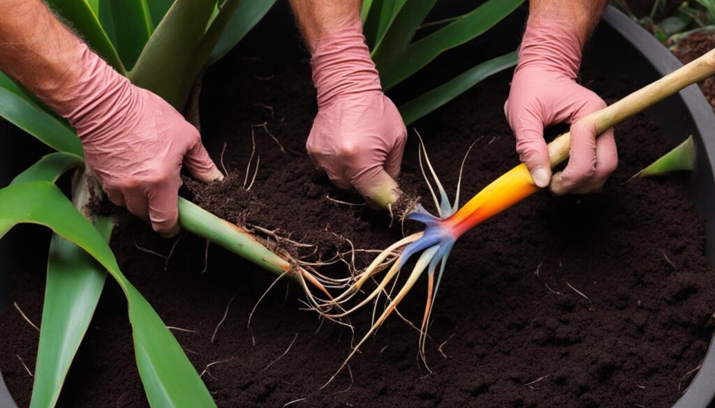 how to separate bird of paradise