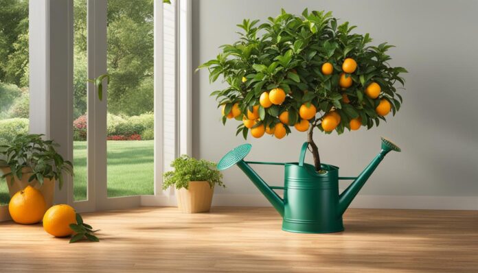 Fertilize indoor citrus trees as they start their growth period.