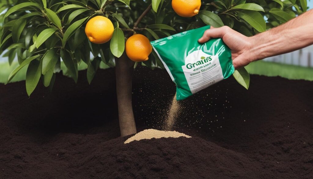 apply citrus tree fertilizer